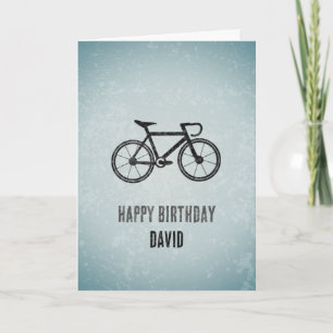 サイクリングテーマ – ロード/レーシング自転車メンズ誕生日 カード