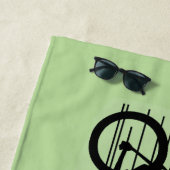 サイクリングデザインビーチタオル ビーチタオル (インサイチュ)