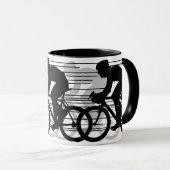 サイクリングデザインマグ マグカップ (正面右)