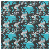 サイクリングデザイン布 ファブリック (クローズアップ)