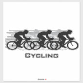 サイクリングデザイン等高線シール シール (シート)