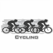 サイクリングデザイン等高線シール シール (正面)