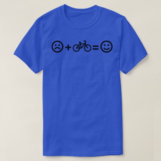 サイクリングハピネス自転車サイクリスト Tシャツ (デザイン正面)
