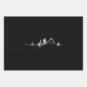 サイクリングハートビートレース自転車マウンテンバイク ラッピングペーパーシート (正面)