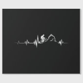 サイクリングハートビートレース自転車マウンテンバイク ラッピングペーパー (フラット)