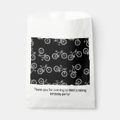サイクリングバースデーパーティーブラック フェイバーバッグ (正面)