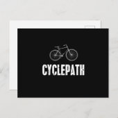 サイクリングパスおもしろいサイクリング山サイクリングサイクリスト ポストカード (正面/裏面)