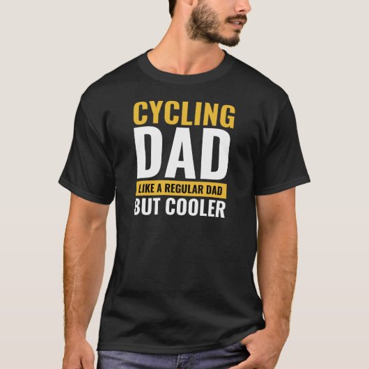 サイクリングパパおもしろいサイクリスト引用文自転車ラバーギフト Tシャツ (正面)