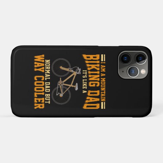 サイクリングパパマウンテンバイクもしくは自転車に乗る人パパ普通みたいだ Case-Mate iPhoneケース (裏面(横))