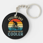 サイクリングパパ |サイクリスト |嚢胞学者 |アドベンチャー キーホルダー (裏面)