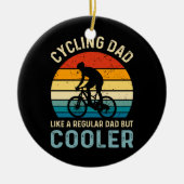 サイクリングパパ |サイクリスト |嚢胞学者 |アドベンチャー セラミックオーナメント (正面)