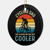 サイクリングパパ |サイクリスト |嚢胞学者 |アドベンチャー セラミックオーナメント (左)