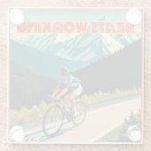 サイクリングビート作業 ガラスコースター (裏面)