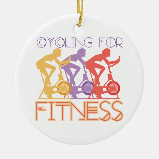 サイクリングフィットネス セラミックオーナメント (正面)
