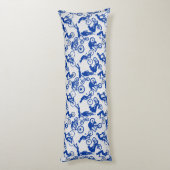 サイクリングフリースタイルパターン.w x4オフホワイトBG ボディピロー (裏面 (縦))