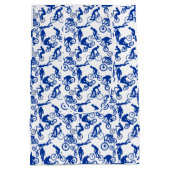 サイクリングフリースタイルパターン.w x4白BG ミディアムペーパーバッグ (裏面)