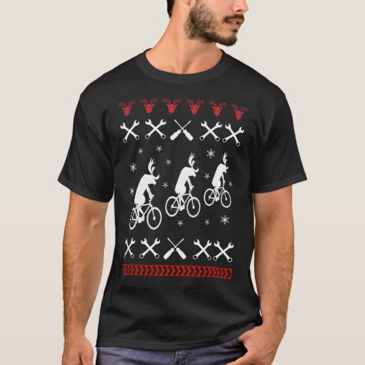 サイクリングブリークリスマス Tシャツ (正面)