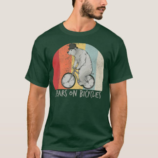 サイクリングベアバイクサイクリングサイクリストのプレミアム Tシャツ