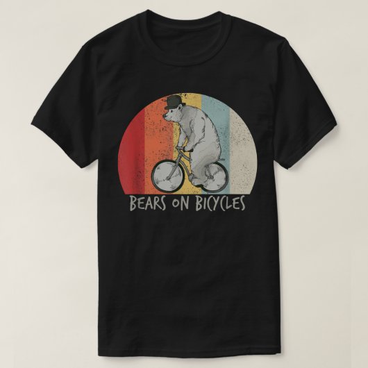 サイクリングベアバイクサイクリングサイクリスト Tシャツ (デザイン正面)