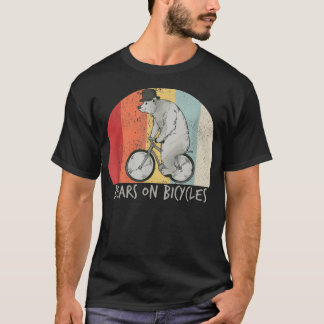 サイクリングベアバイクサイクリングサイクリスト Tシャツ