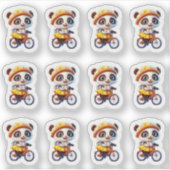 サイクリングベア12ステッカーシート シール (正面)