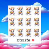 サイクリングベア12ステッカーシート シール