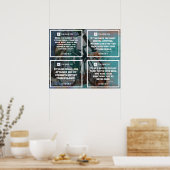 サイクリングポスター引用文コラージュ5-8 ポスター (キッチン)