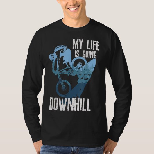 サイクリングマウンテンバイクエンデューロMTBサイクリング Tシャツ (正面)
