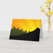 サイクリングマウンテンレイズ カード (黄色い花)