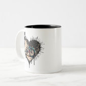 サイクリングマニアムグ ツートーンマグカップ (正面左)