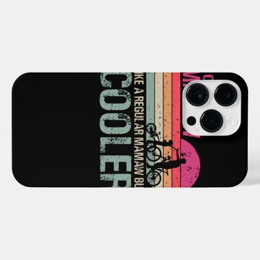 サイクリングマムは通常のマムのようにクールしかT-Sh iPhoneケース (裏面横)