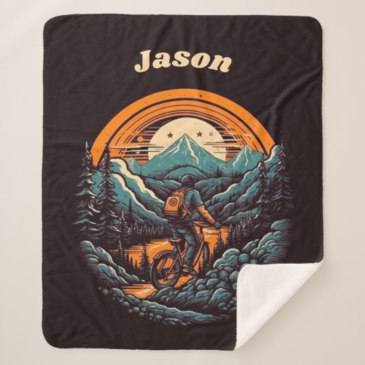 サイクリングライフ、カスタマイズ可能 シェルパブランケット (正面)