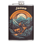 サイクリングライフ、カスタマイズ可能 フラスク (正面)