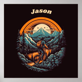 サイクリングライフ、カスタマイズ可能 ポスター