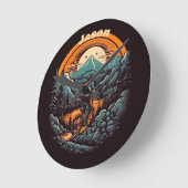 サイクリングライフ、カスタマイズ可能 ラウンド壁時計 (傾斜)