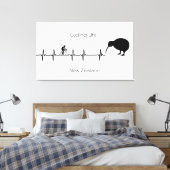 サイクリングライフ、ニュージーランドのカスタマイズ可能 キャンバスプリント (インサイチュ (寝室))