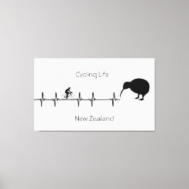 サイクリングライフ、ニュージーランドのカスタマイズ可能 キャンバスプリント