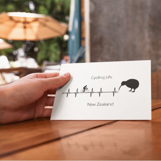サイクリングライフ、ニュージーランドのカスタマイズ可能 シーズンポストカード