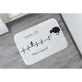 サイクリングライフ、ニュージーランドのカスタマイズ可能 バスマット