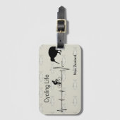 サイクリングライフ（ニュージーランド） ラゲッジタグ (正面縦)