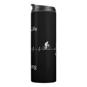 サイクリングライフ、ハートビートのカスタマイズ タンブラー (回転右)