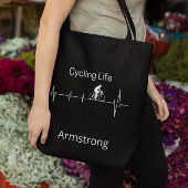 サイクリングライフ、ハートビートのカスタマイズ トートバッグ