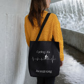 サイクリングライフ、ハートビートのカスタマイズ トートバッグ