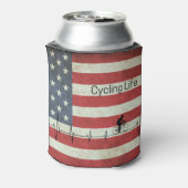 サイクリングライフ、星とストライプ 缶クーラー (缶裏面)
