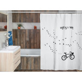サイクリングライフ、鳥として自由にカスタマイズ可能 シャワーカーテン
