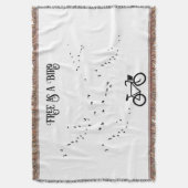 サイクリングライフ、鳥として自由にカスタマイズ可能 スローブランケット (正面縦)