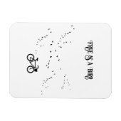 サイクリングライフ、鳥として自由にカスタマイズ可能 マグネット (横)