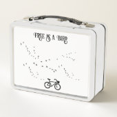 サイクリングライフ、鳥として自由にカスタマイズ可能 メタルランチボックス (裏面)