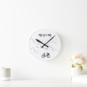 サイクリングライフ、鳥として自由にカスタマイズ可能 ラウンド壁時計 (ホーム)