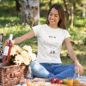 サイクリングライフ、鳥として自由にカスタマイズ可能 Tシャツ